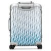 BAGAGE CABINE DIOR BLUE X RIMOWA EN ALUMINIUM DEGRADE BLEU