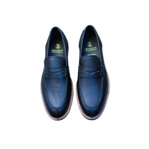 de9a4f78-994a-49e5-9977-facc1986be3a MOCASSIN BRUNELO CUCINELI EN CUIR DE VACHETTE EN BLEU NUIT