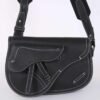 00705260730580 SAC DIOR X KAWS SADDLE CALFKIN MEN CROSSBODY EN NOIR