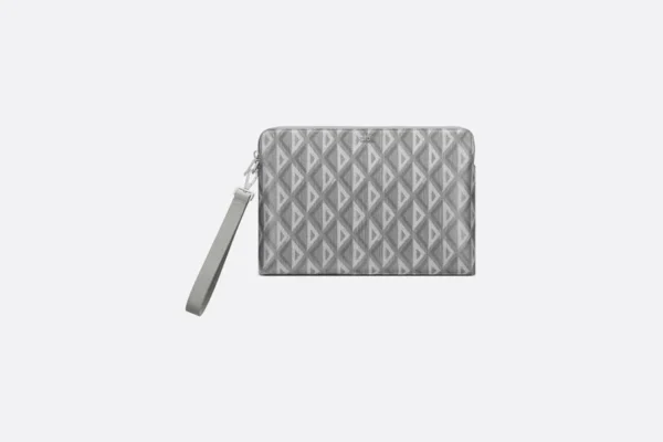 POCHETTE CD EN TOILE DIAMANT GRIS