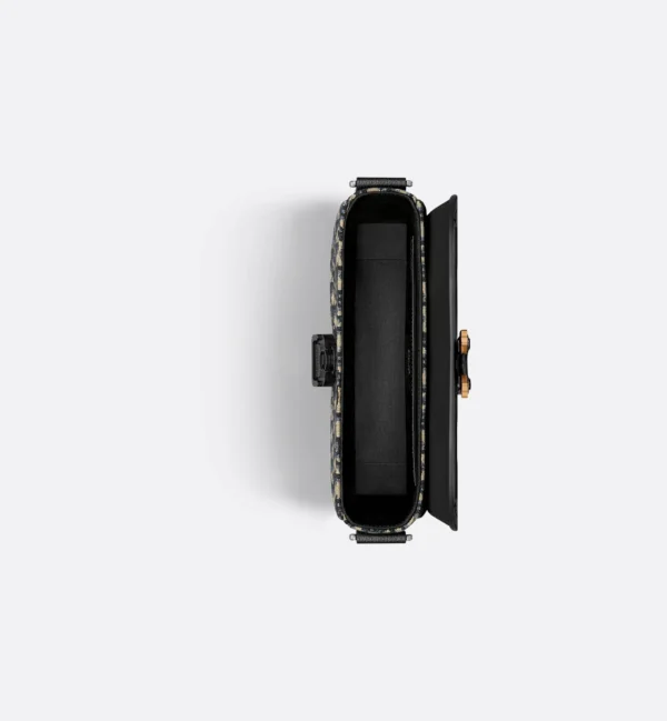 1ADPO049YKSH27E_E06 SAC MESSENGER A RABAT SADDLE SMALL EN BEIGE ET NOIR