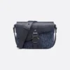 SAC MESSENGER A RABAT SADDLE SMALL EN BLEU MARINE