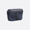SAC MESSENGER A RABAT SADDLE SMALL EN BLEU MARINE