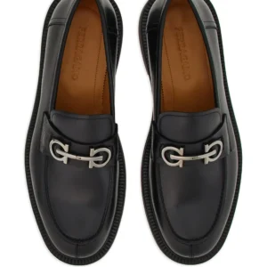 MOCASSINS FERRAGAMO EN CUIR A PLAQUE GANCINI