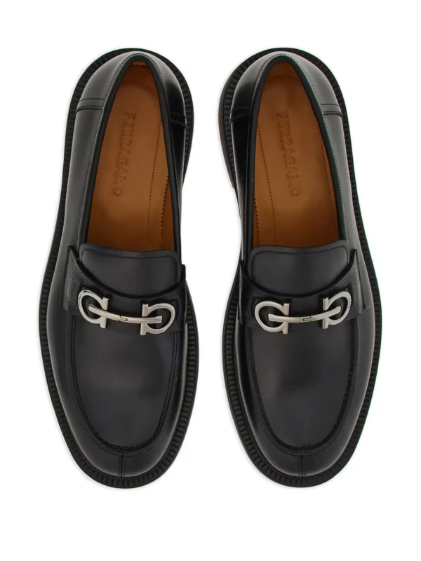 MOCASSINS FERRAGAMO EN CUIR A PLAQUE GANCINI