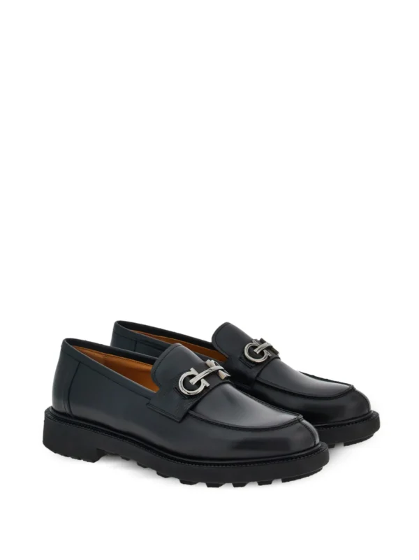 MOCASSINS FERRAGAMO EN CUIR A PLAQUE GANCINI