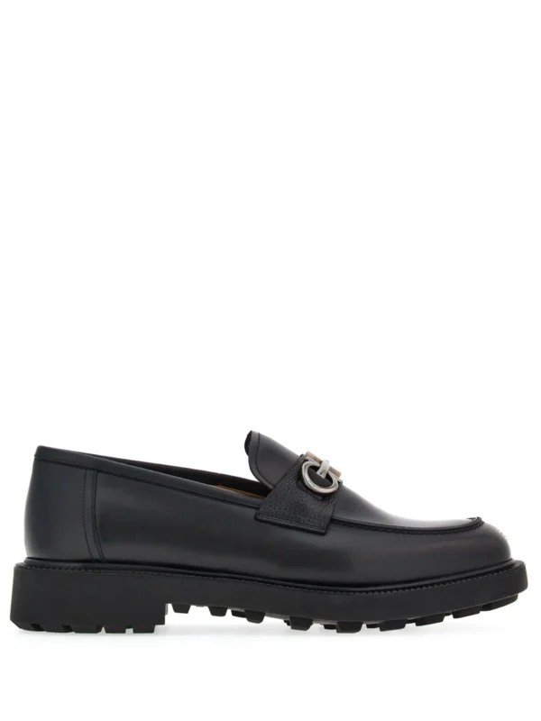 MOCASSINS FERRAGAMO EN CUIR A PLAQUE GANCINI