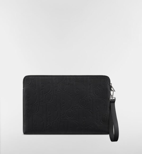 POCHETTE DIOR A4 ZIPPEE EN NOIR