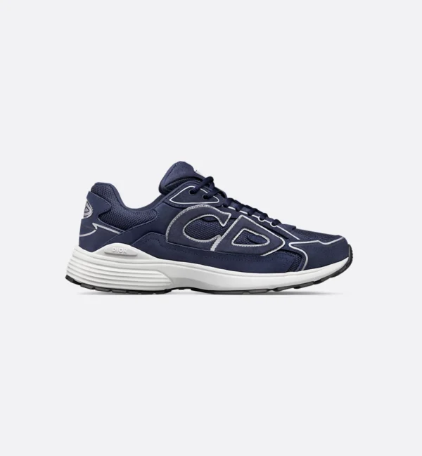 3SN279ZEIH520_E02 SNEAKER DIOR B30 COUNTDOWN SUÈDE EN BLEU MARINE