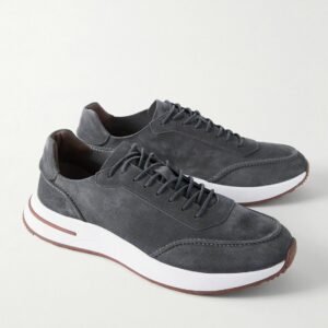 image SNEAKER LORO PIANA WEEK-END WALK EN MARRON LIGHT EN BLEU DENIM