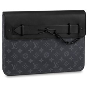 POCHETTE LV STEAMER EN GRIS