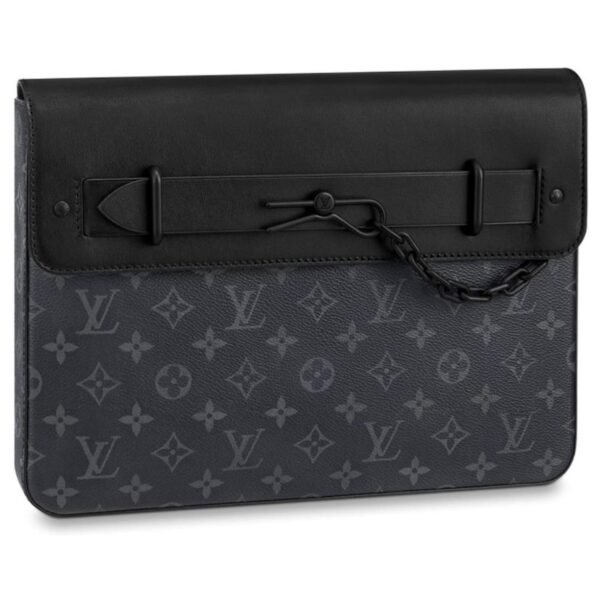 POCHETTE LV STEAMER EN GRIS