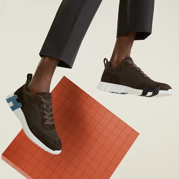 sneakers-bouncing-232856ZHF7-worn-2-0-0-800-800_g BASKETS REBONDISSANTES HERMES EN ECORCE