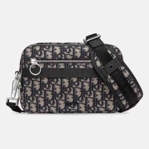 MINI-SAC DIOR SAFARI MESSENGER OBLIQUE EN NOIR