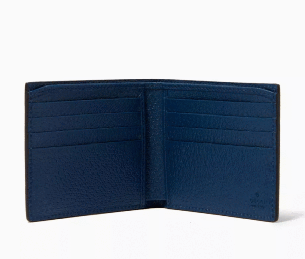 PORTEFEUILLE GUCCI MARMONT A LOGO INITIAL GG EN BLEU