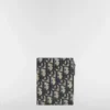 PORTE-CARTES DIOR COMPACT VERTICAL EN BEIGE ET NOIR