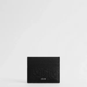 2ESCH135FLGH00N_SBG_E01 TITULAIRE DE CARTE EN NOIR A MOTIF GRAFFITI DIOR