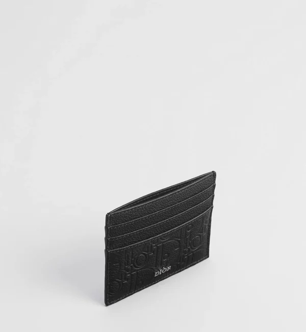 TITULAIRE DE CARTE EN NOIR A MOTIF GRAFFITI DIOR