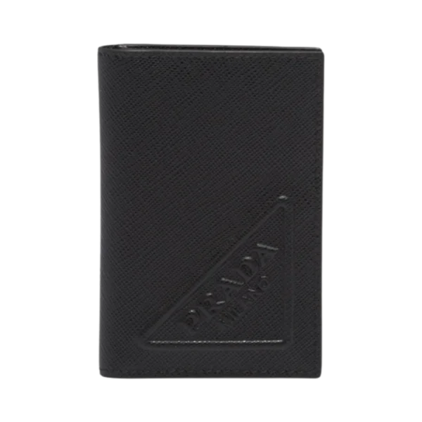 PORTE-CARTES PRADA SAFFIANO EN NOIR