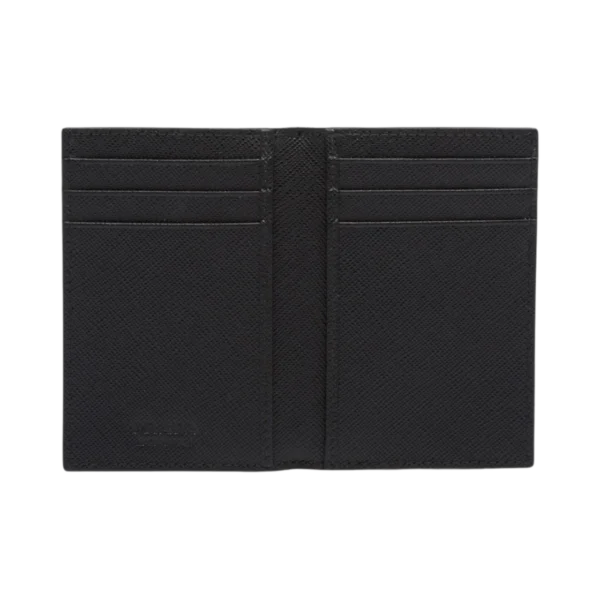 PORTE-CARTES PRADA SAFFIANO EN NOIR