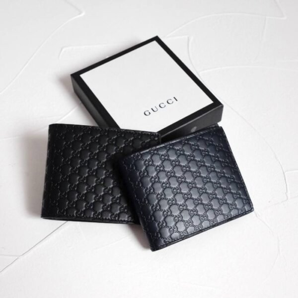 PORTEFEUILLE GUCCI A DEUX VOLETS EN NOIR