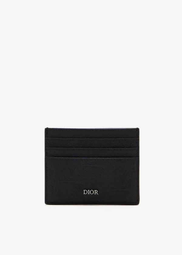 PORTE-CARTES DIOR A LOGO EN NOIR